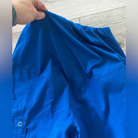 Wonder wink women’s maternity blue scrub Pants - Picture 3 of 5